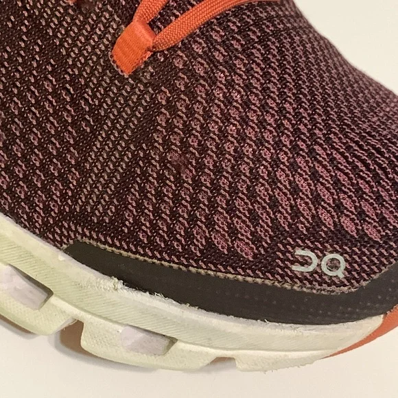 On Running Women's Athletic Shoes - Purple and Orange - Picture 12 of 12